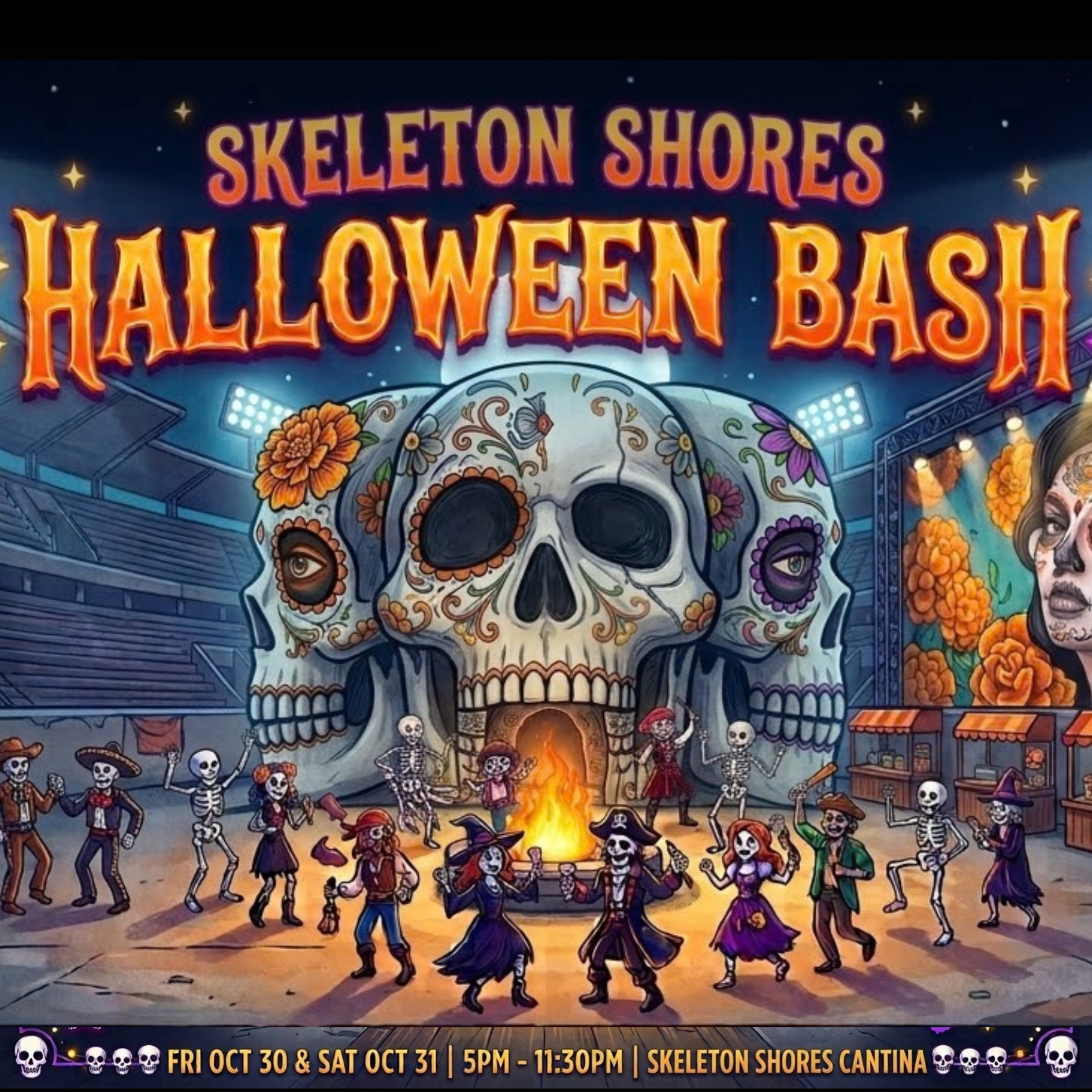 Skeleton Shores Halloween Ventura Fairgrounds